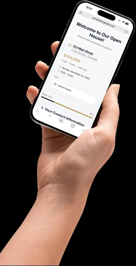 Mobile Check-in Form